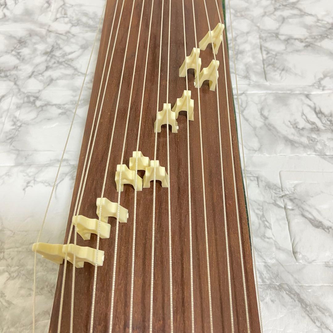 ミニ琴全長約42cm短琴和楽器 13弦お箏 お琴 お琴の手引き爪付き