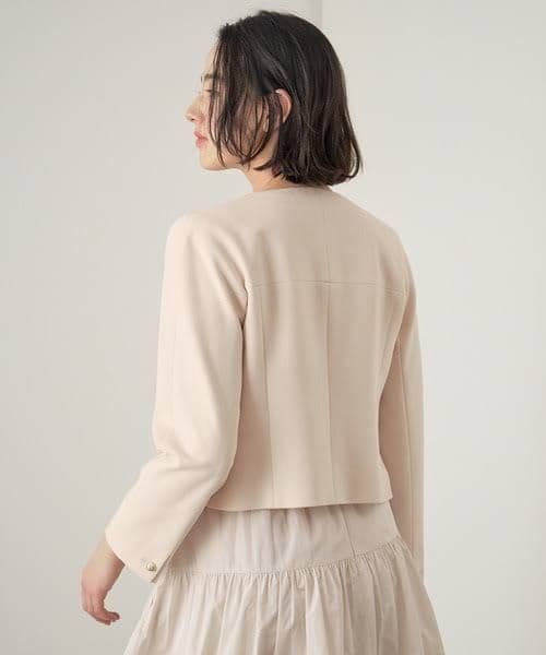 未使用・36サイズ★ANAYI　ライトスラブクルージャケット　グリーン系　アナイ