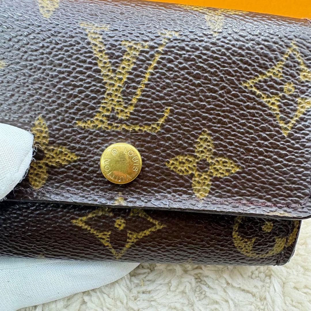 良品　ルイヴィトン　モノグラム　ポルトモネ　プラ　ケース