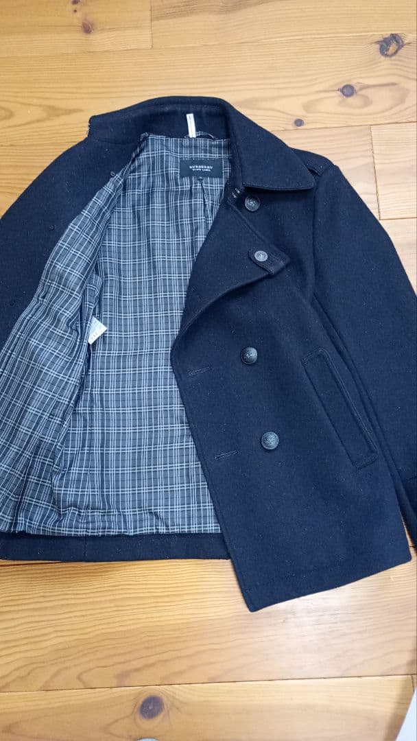 バーバリーブラックレーベル　M　ピーコート　ナポレオンコート