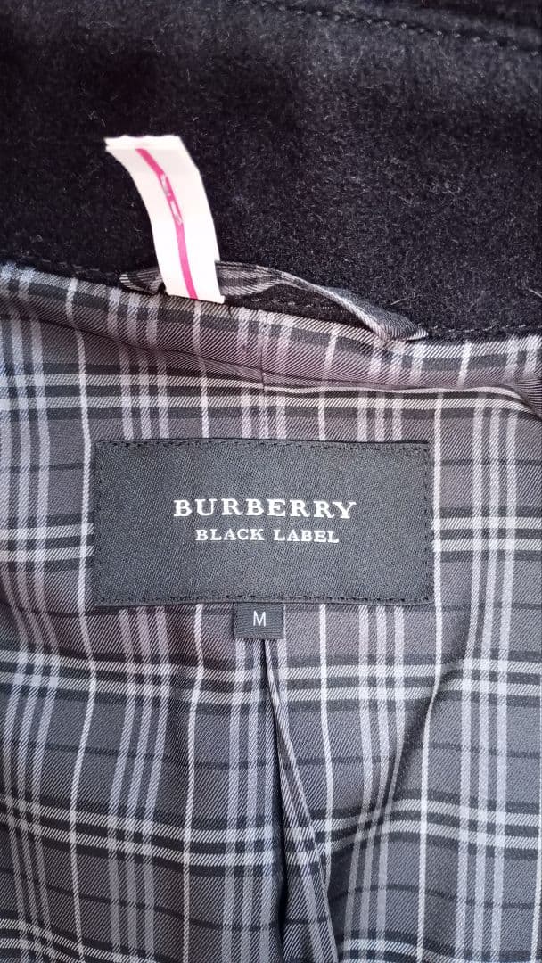 バーバリーブラックレーベル　M　ピーコート　ナポレオンコート