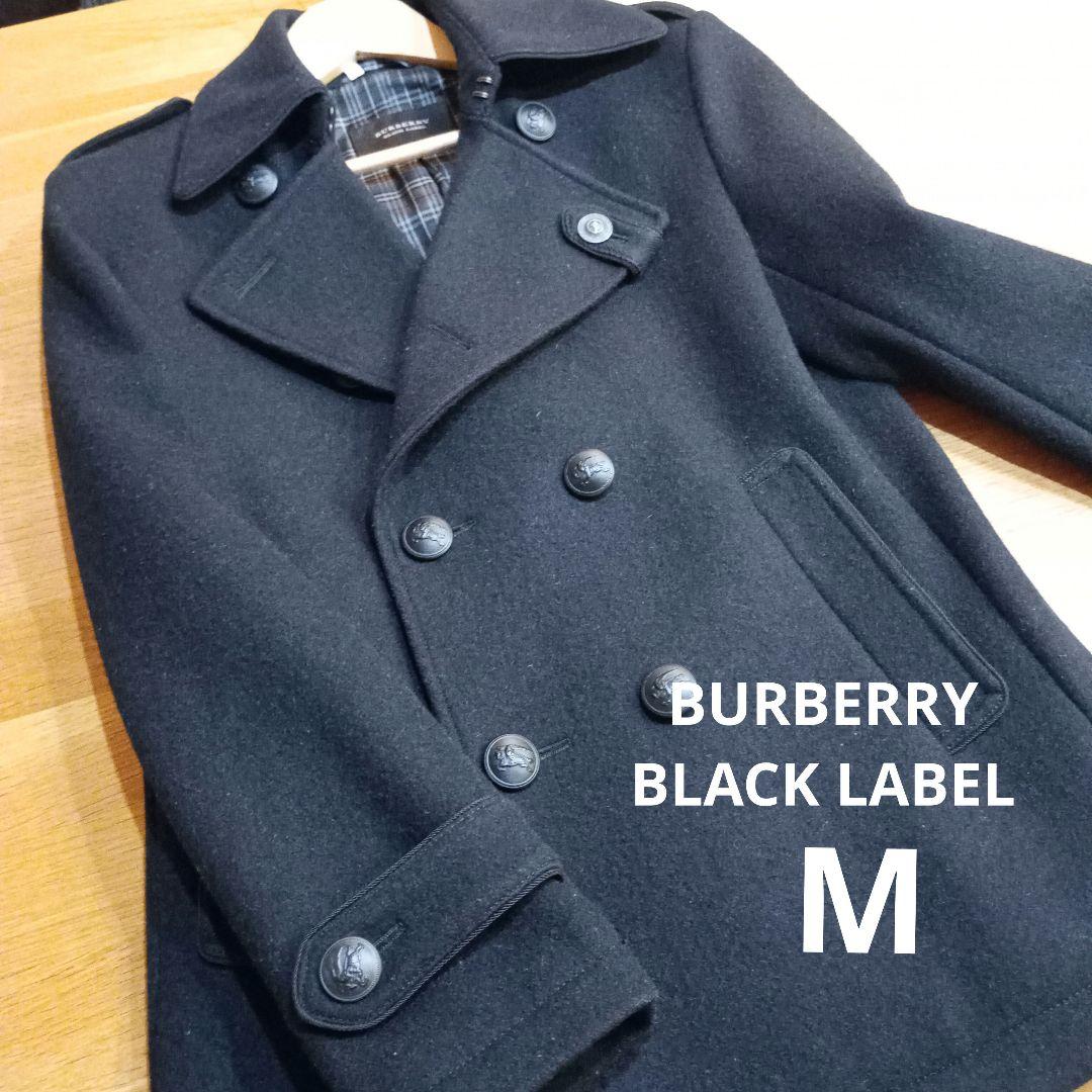 バーバリーブラックレーベル　M　ピーコート　ナポレオンコート