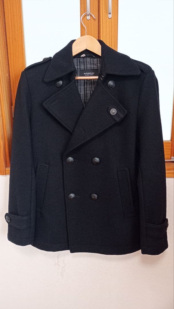 バーバリーブラックレーベル　M　ピーコート　ナポレオンコート