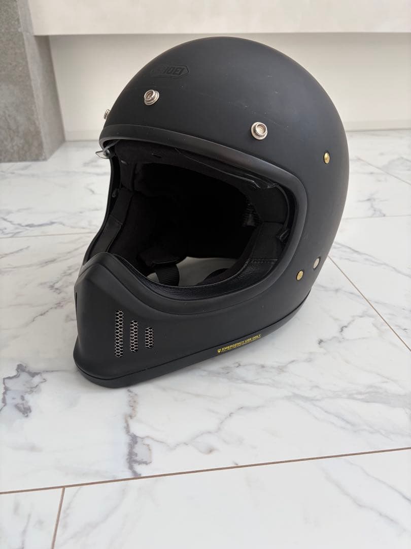 【美品】　SHOEI フルフェイスヘルメット マットブラック　Lサイズ