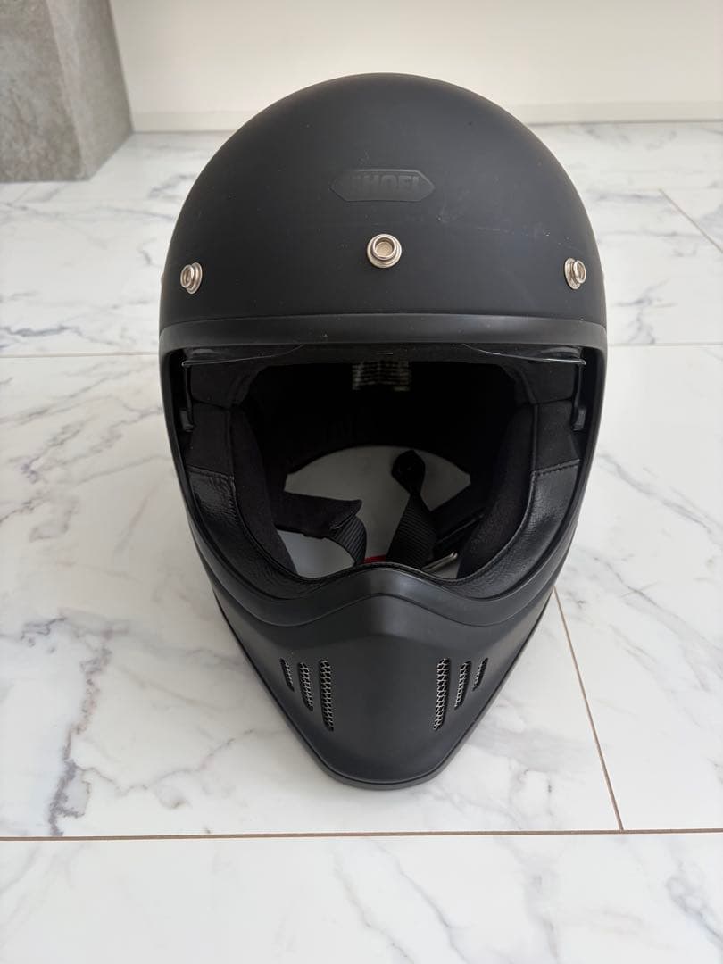【美品】　SHOEI フルフェイスヘルメット マットブラック　Lサイズ
