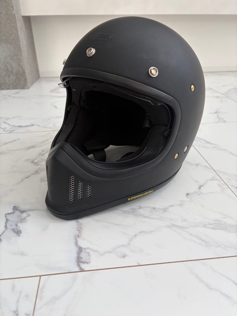 【美品】　SHOEI フルフェイスヘルメット マットブラック　Lサイズ