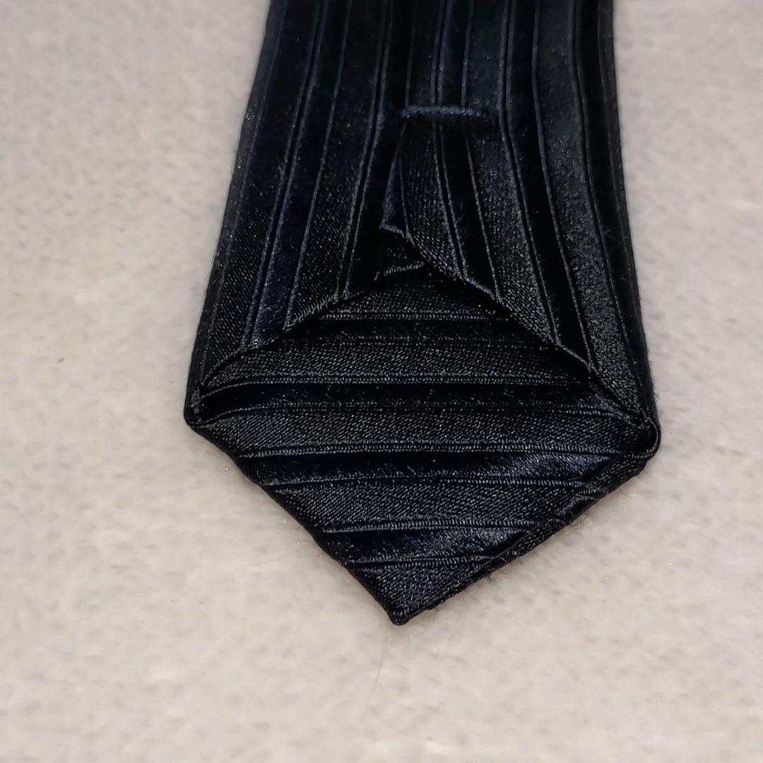 極美品■コムデギャルソン　オムドゥ　ネクタイ　ストライプ(縦縞)　ブラック黒