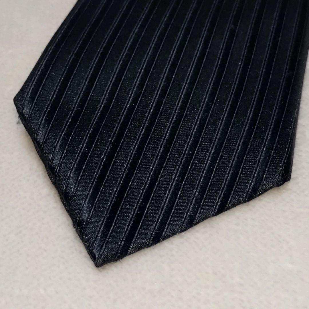 極美品■コムデギャルソン　オムドゥ　ネクタイ　ストライプ(縦縞)　ブラック黒