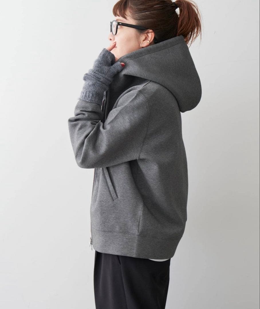 Spick & Span ストレッチジップフードパーカー 美品