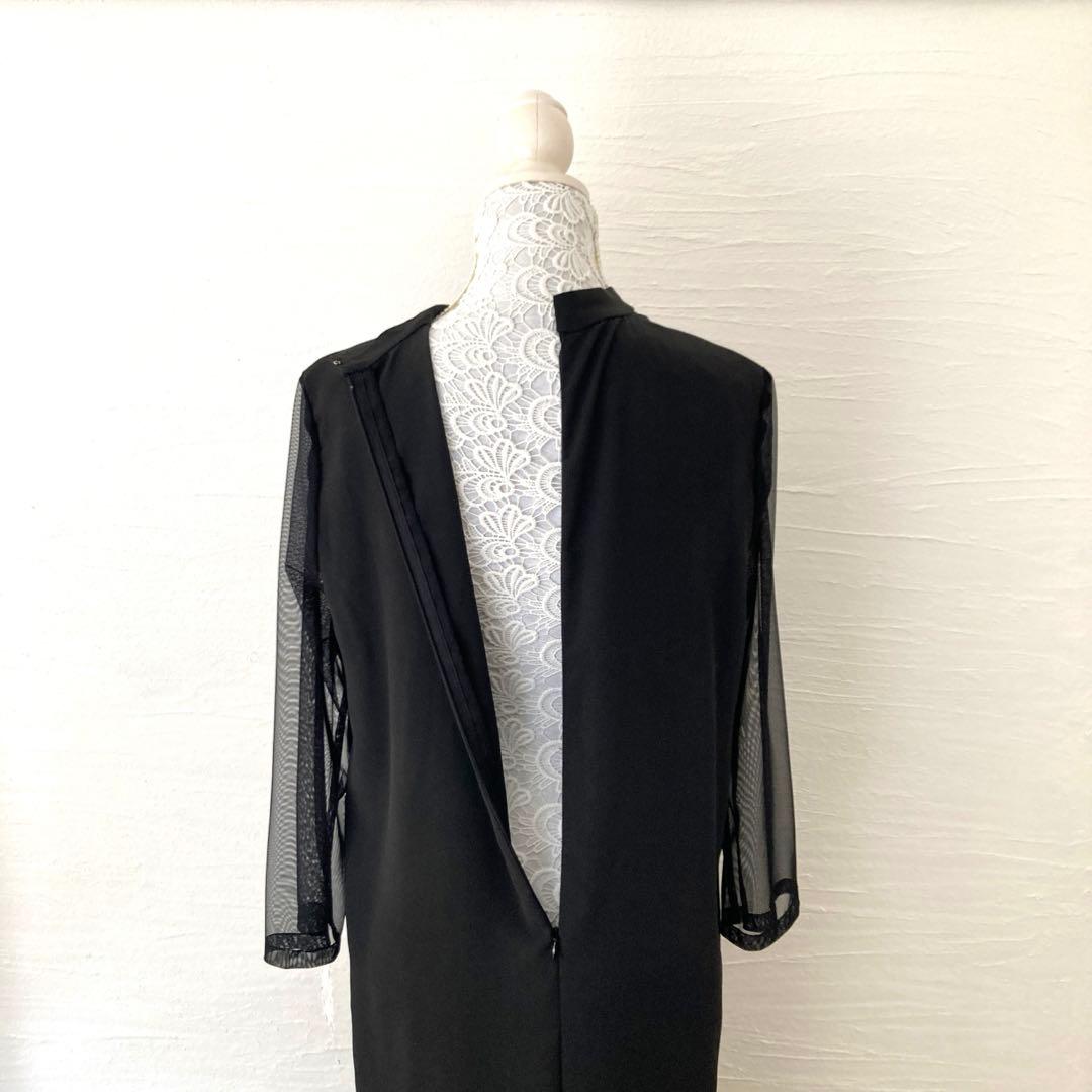 黒留袖リメイク　スタンドカラーワンピース他3点セット