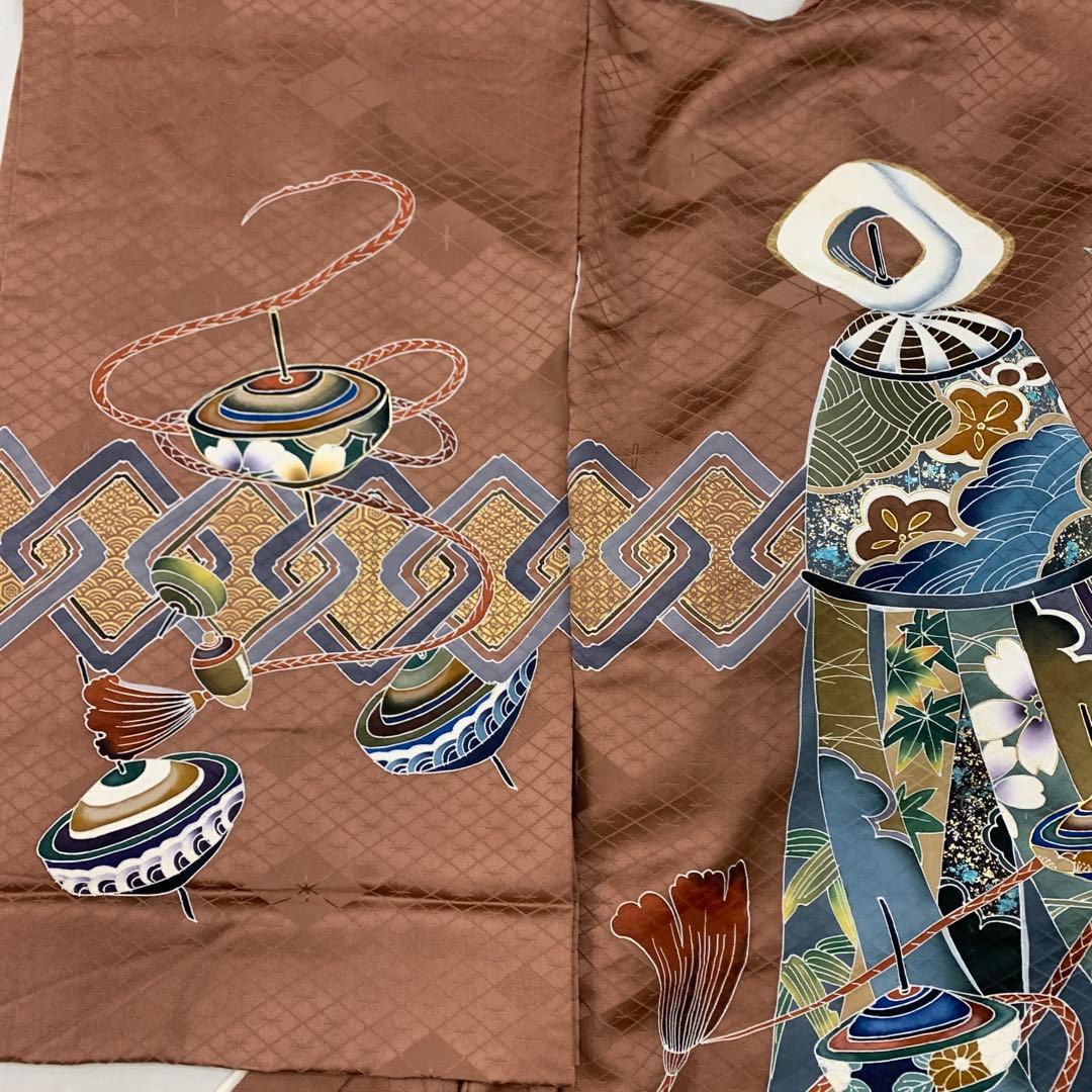 Ryu 紋込み新品手縫最高級正絹産着京友禅手描き美術、特撰仕様、祝纏駒熨斗