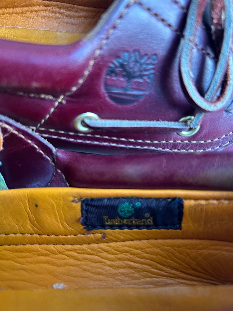 Timberland バーガンディ3eye classic lug