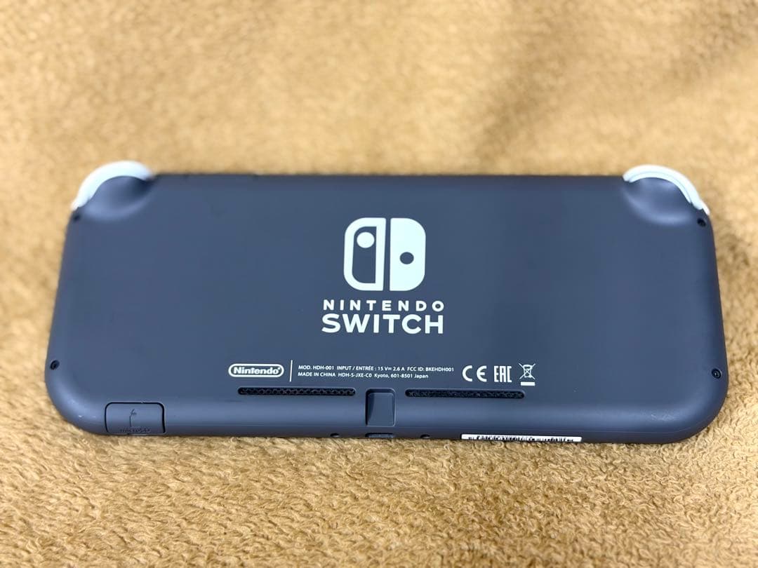 【ケース付】Nintendo Switch Lite グレー 保護ガラス貼付