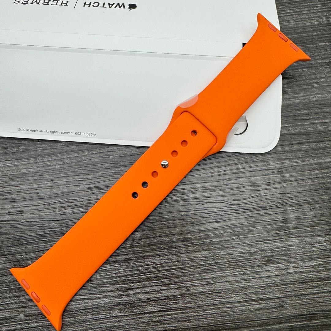 2920 未使用　Apple Watch エルメス　オレンジラバー　スポーツ