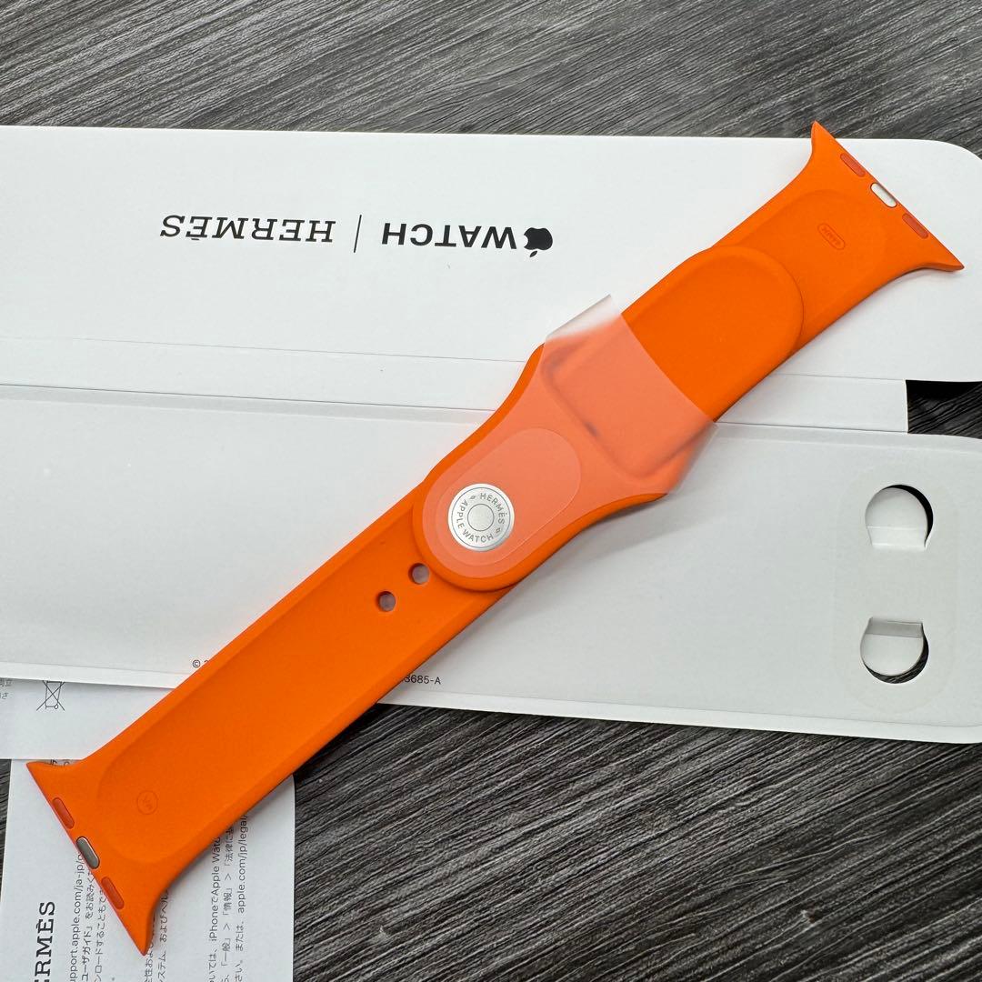 2920 未使用　Apple Watch エルメス　オレンジラバー　スポーツ