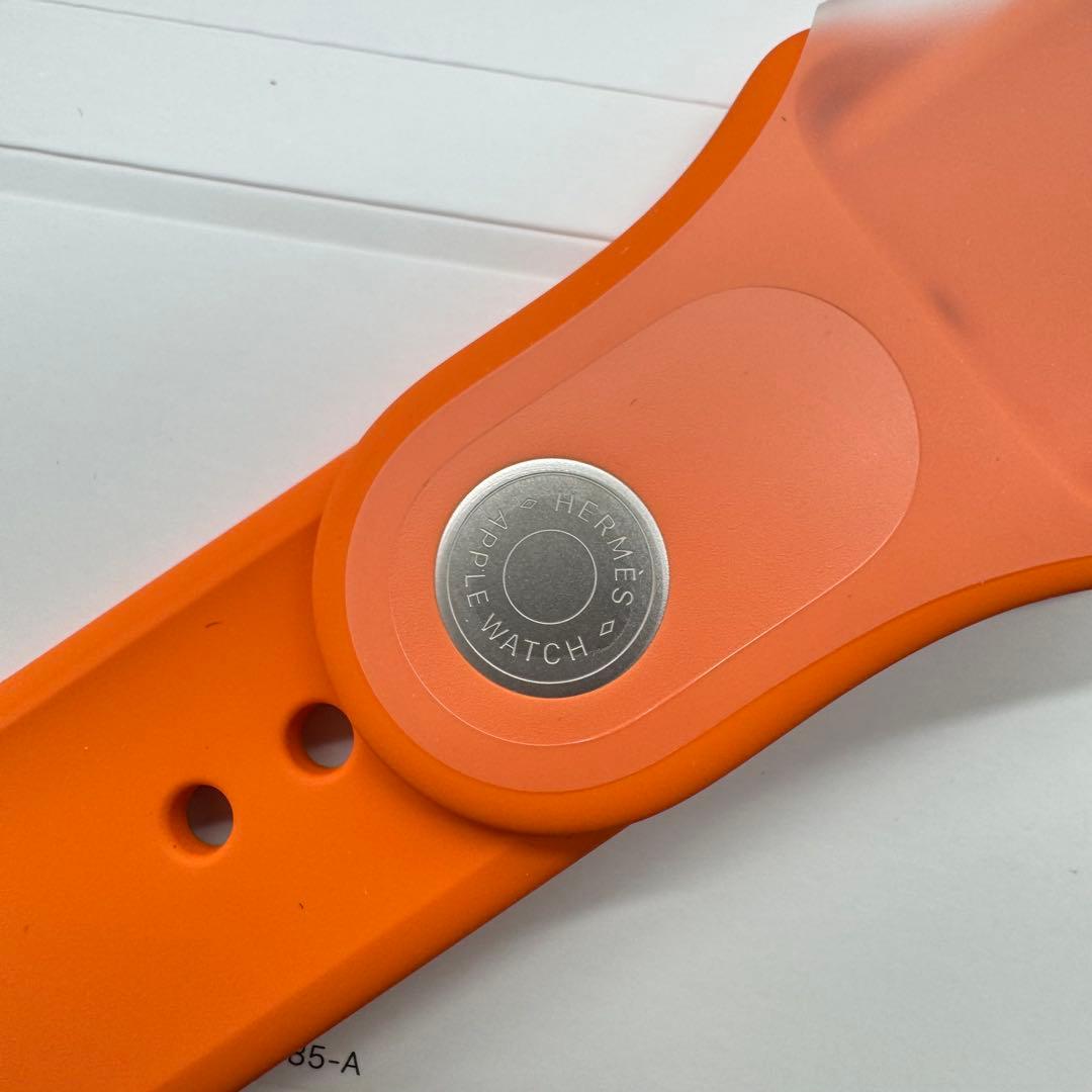 2920 未使用　Apple Watch エルメス　オレンジラバー　スポーツ