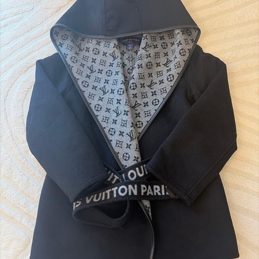 LOUIS VUITTON フード付きジャケット 36 ガウンコート
