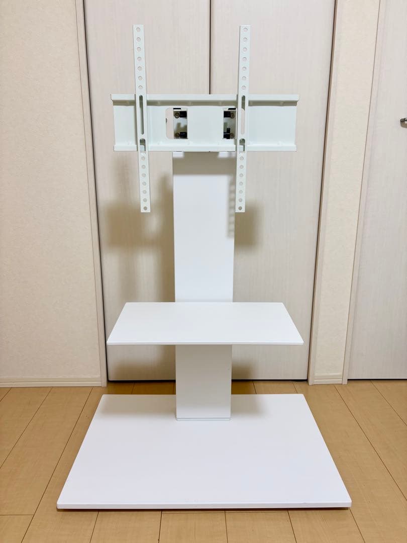 タンスのゲン テレビスタンド 〜77V対応 白