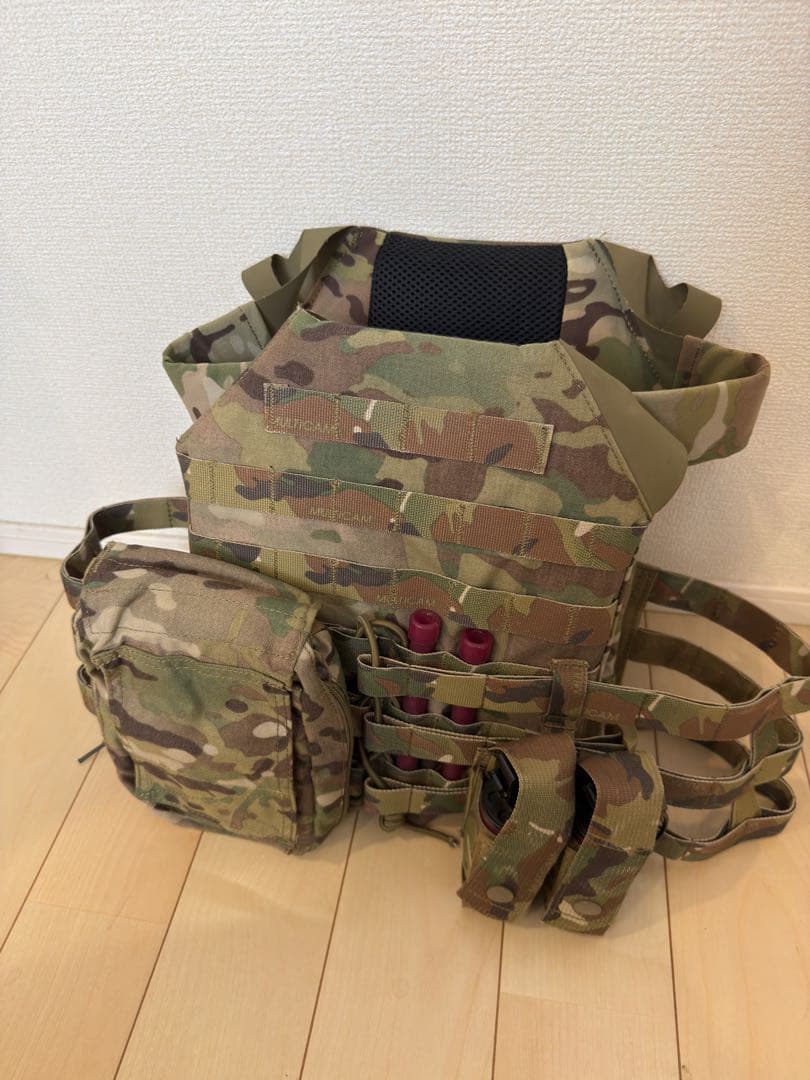 【実物ポーチ付きセット】TMC JPCタイプ プレートキャリア マルチカム