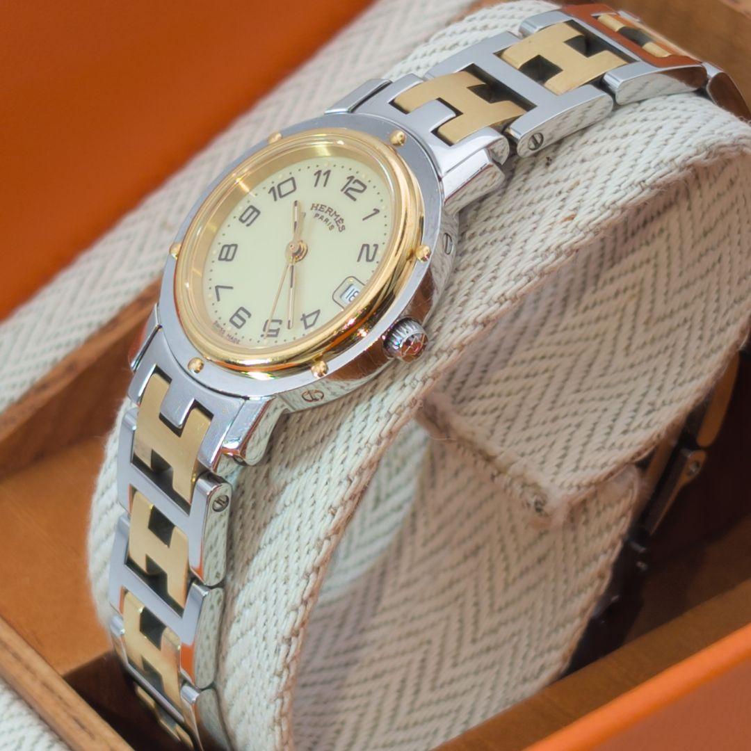 極美品✨HERMES エルメス クリッパー レディース 腕時計 cl4.220