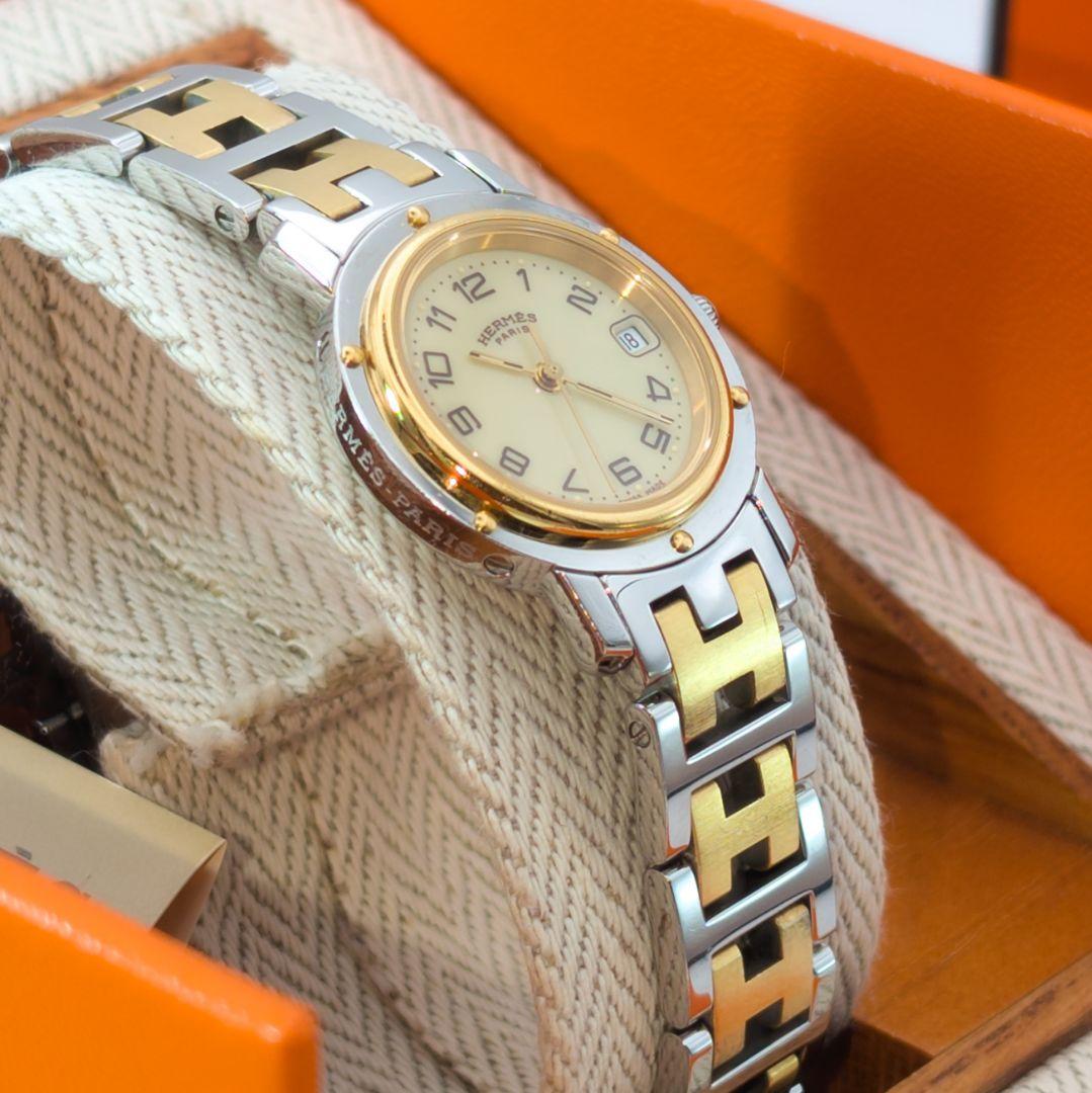 極美品✨HERMES エルメス クリッパー レディース 腕時計 cl4.220