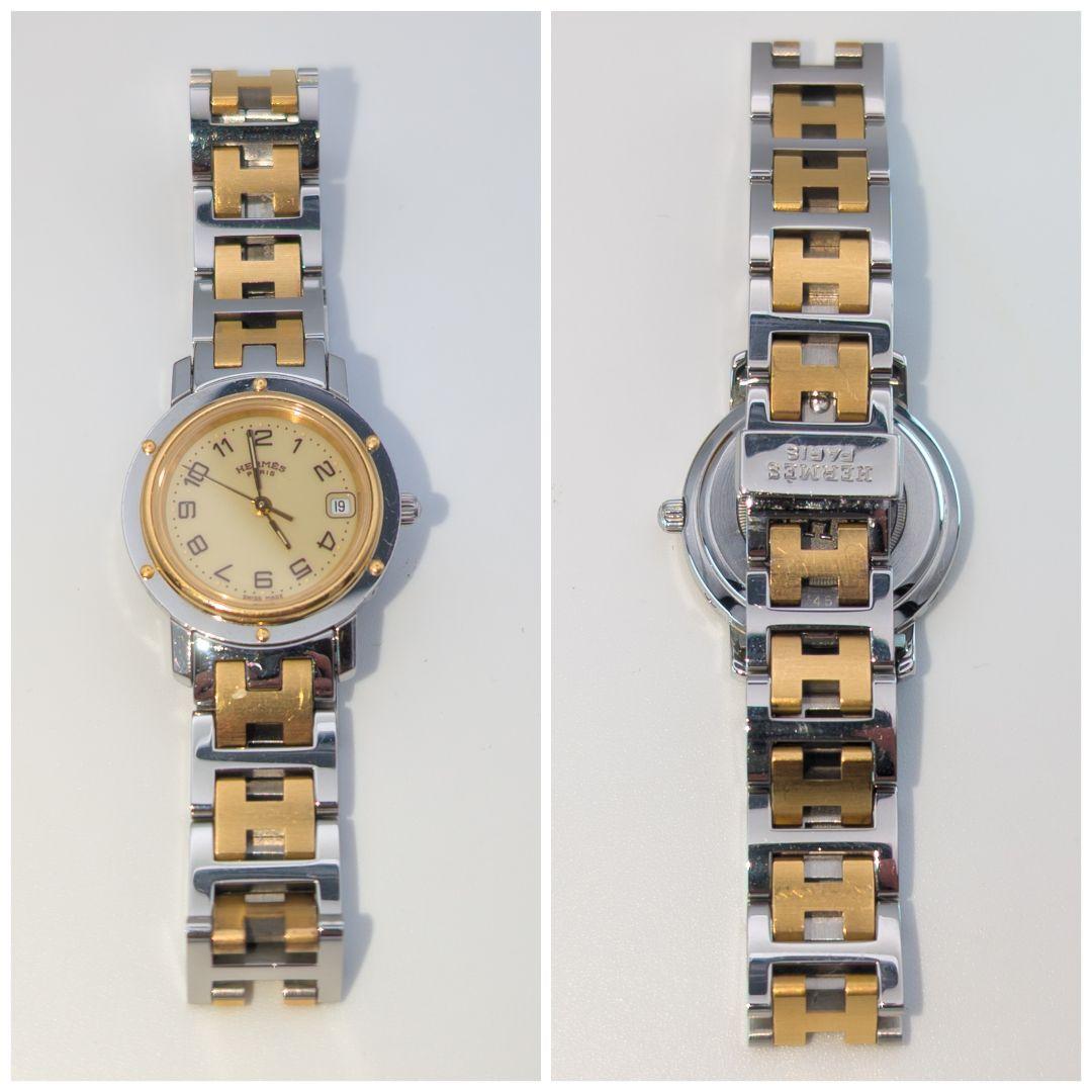 極美品✨HERMES エルメス クリッパー レディース 腕時計 cl4.220