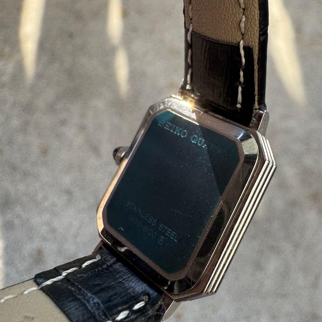 【新品電池】SEIKO レクタンギュラー スクエア ヴィンテージ tank 美品