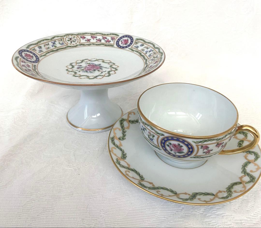 ルイ16世様式　アビランド　ルーヴシエンヌ　ケーキスタンド