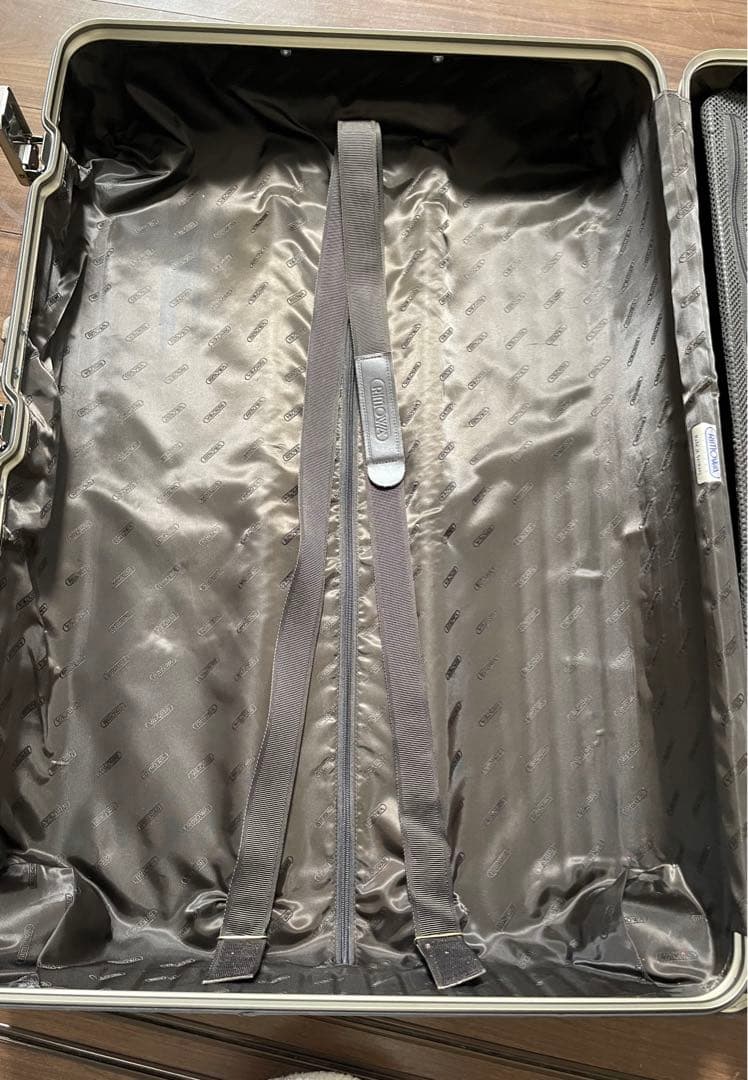 【3/31まで】RIMOWA リモワ　トパーズチタニウム廃盤革ハンドル 98L