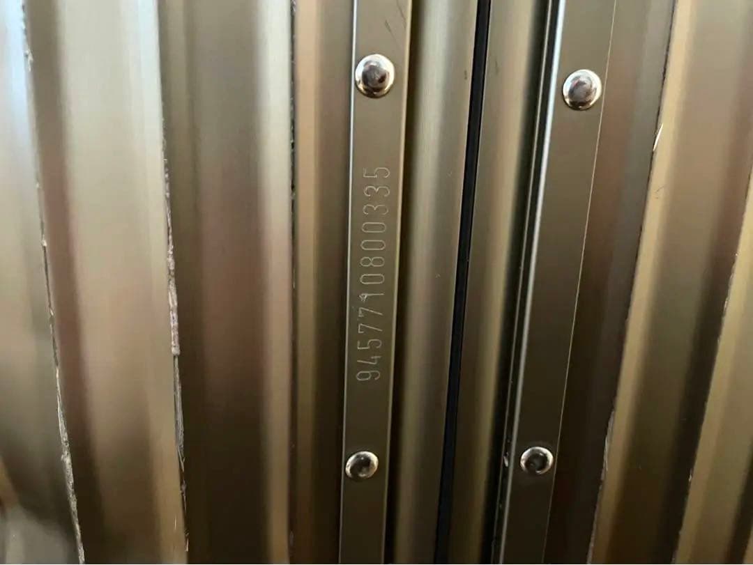 【3/31まで】RIMOWA リモワ　トパーズチタニウム廃盤革ハンドル 98L