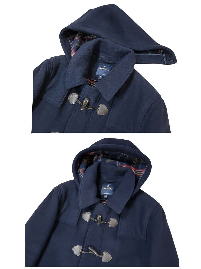 圧巻 ダブルフェイス生地 ブルックスブラザーズ 羊毛100% ダッフルコート