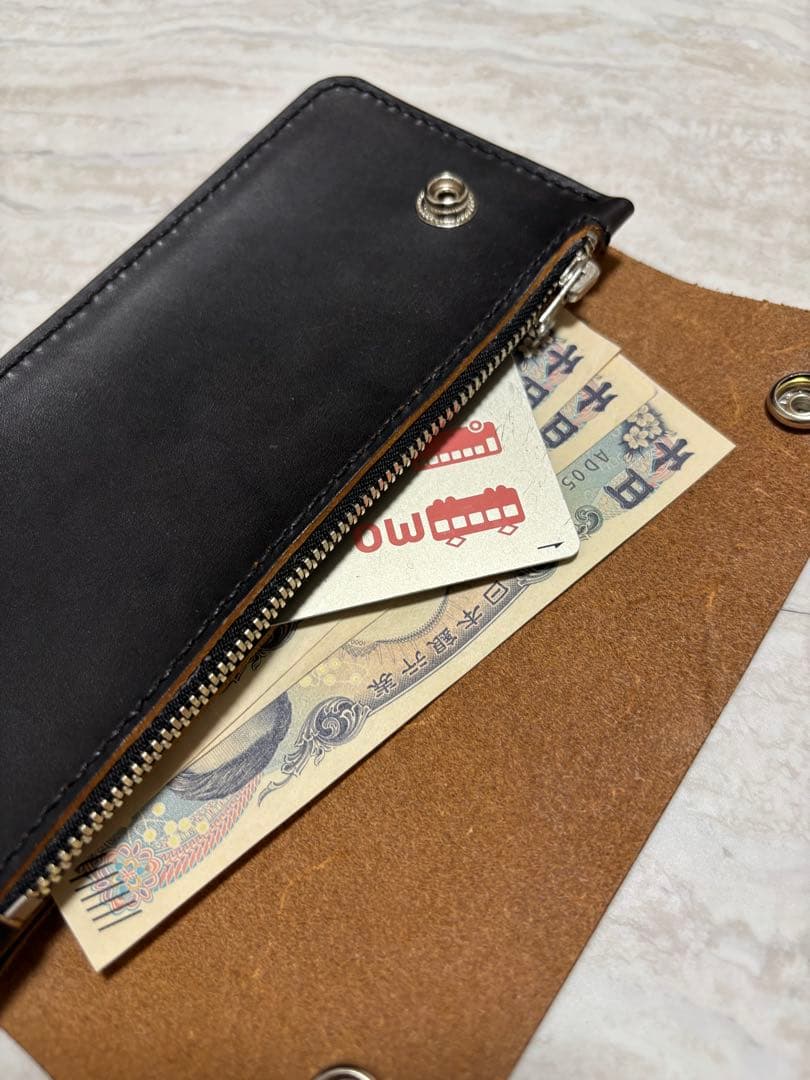 バル犬様　クロムエクセルレザー長財布