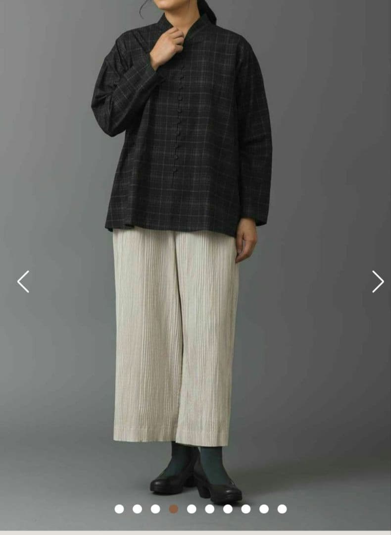 モノずき　群言堂　プリーツパンツ