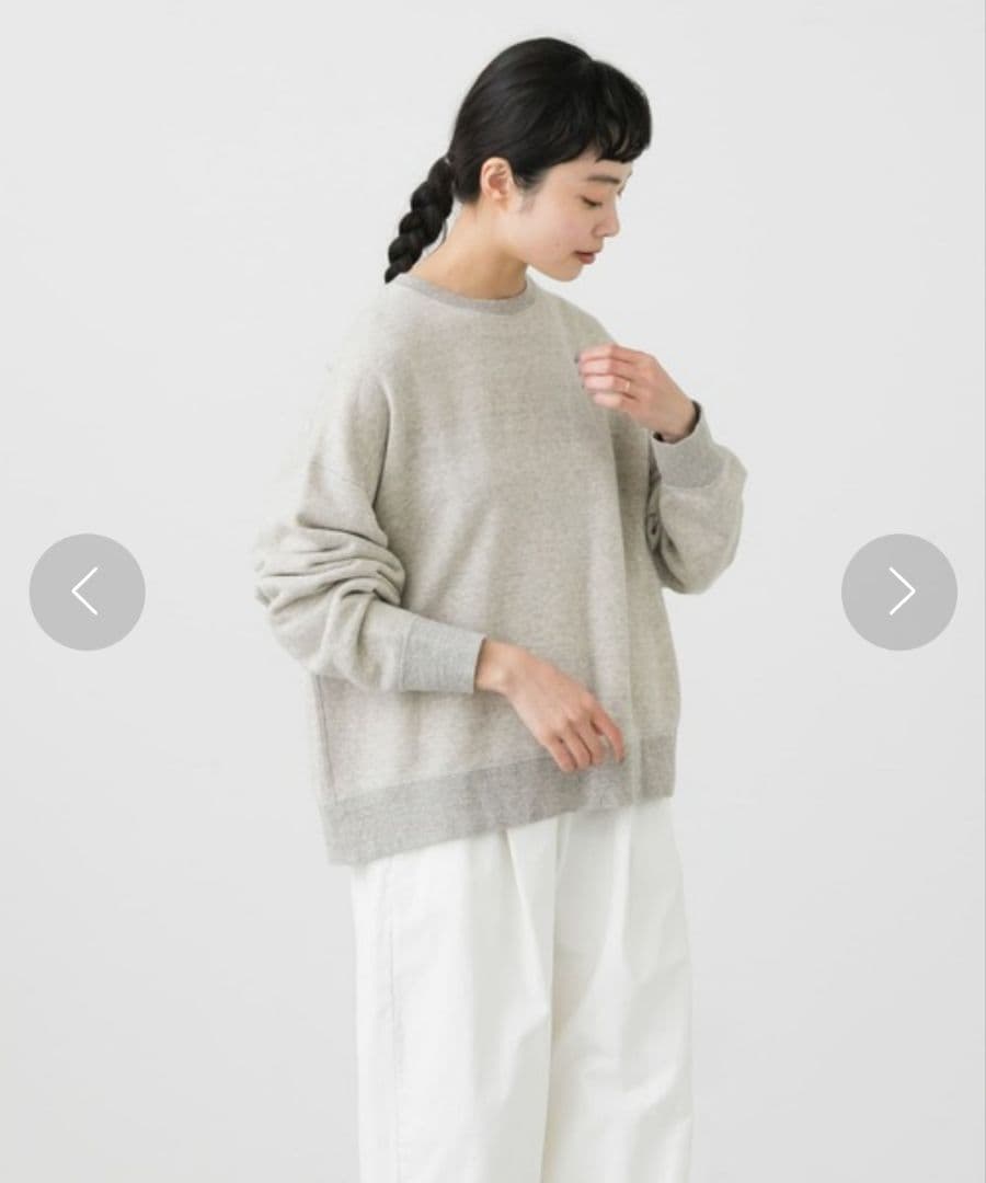 かぐれ　コットンリヨセルスウェットプルオーバー