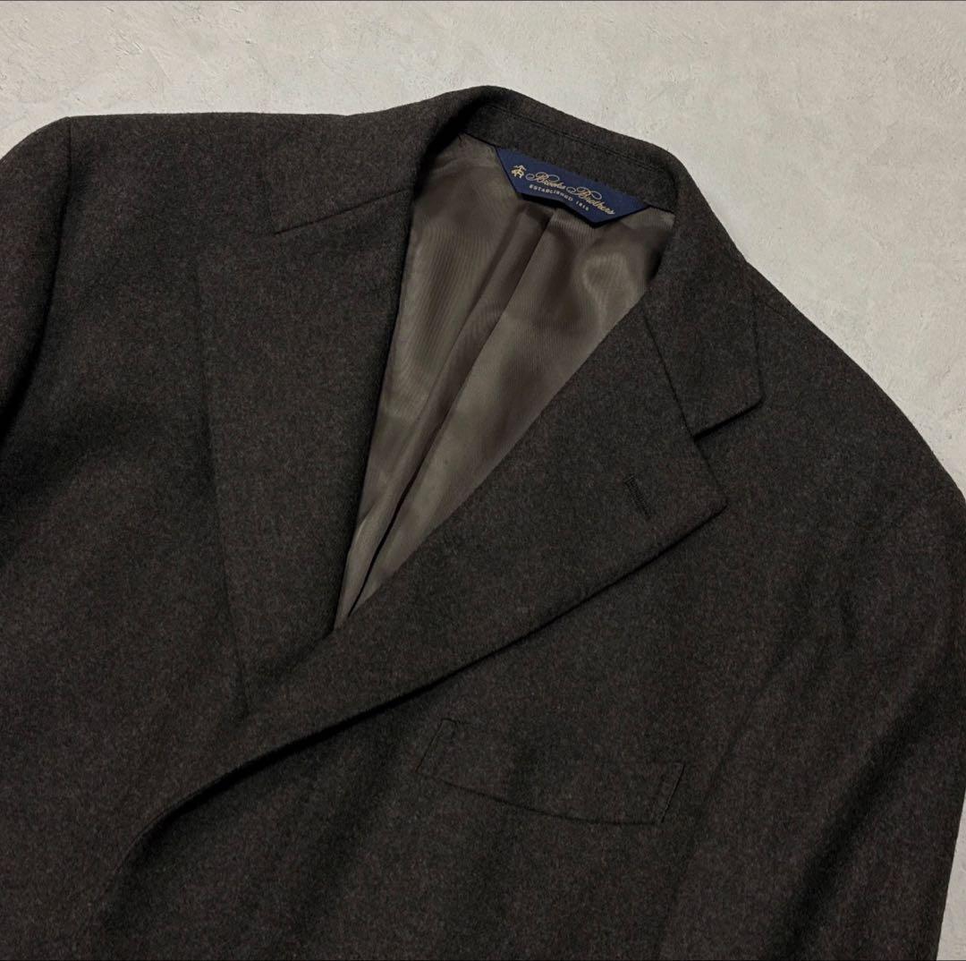 23AW Brooks Brothers フランネル チェスターコート オリーブ