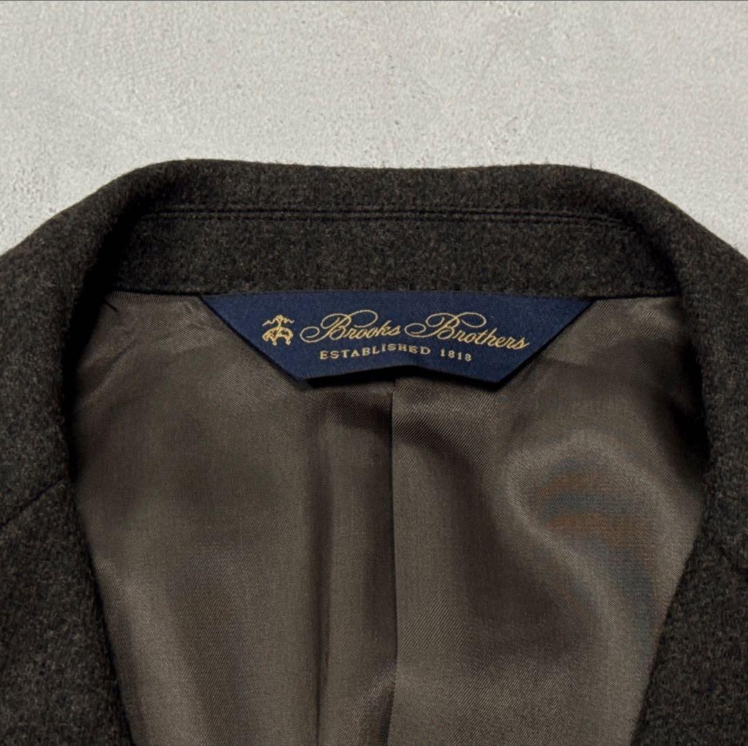 23AW Brooks Brothers フランネル チェスターコート オリーブ