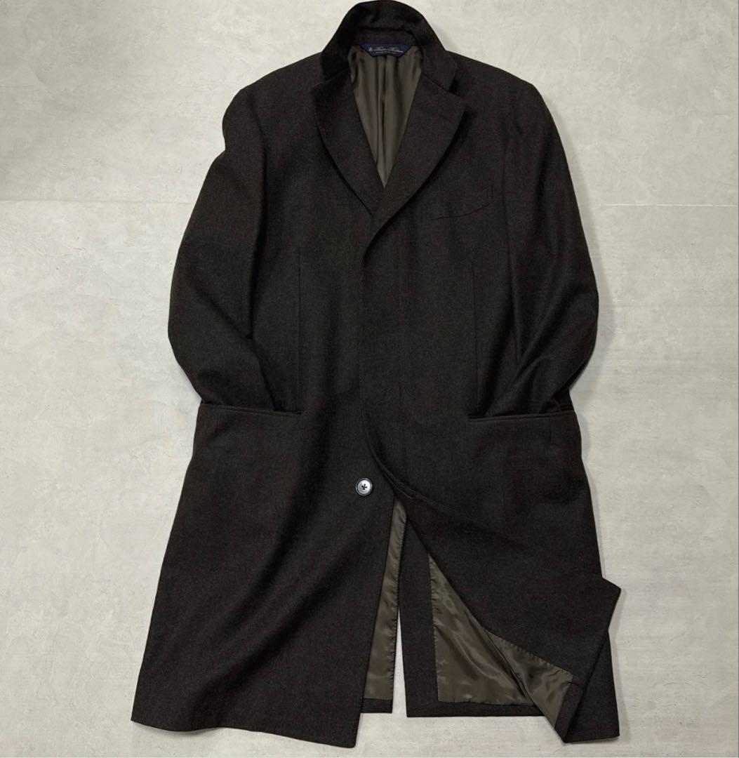 23AW Brooks Brothers フランネル チェスターコート オリーブ