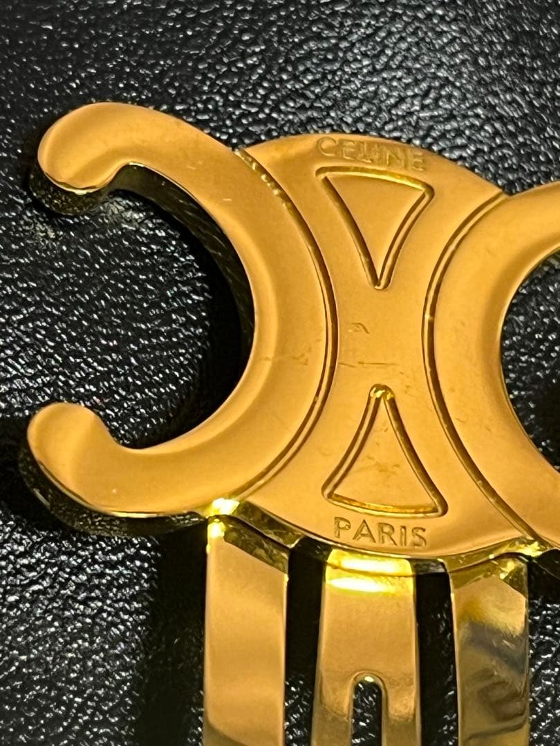 【本日中】CELINE トリオンフ ゴールド ヘアアクセ