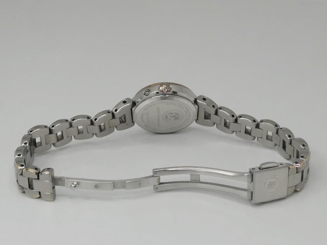 ✴良品稼働品 EXCEED 白蝶貝文字盤 チタン 電波ソーラー 15.5㎝