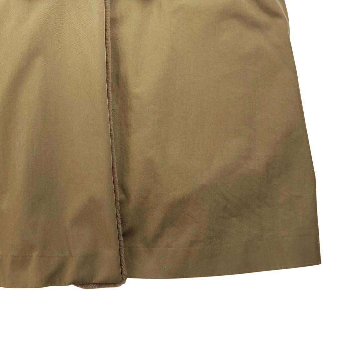 美品 ミズイロインド バックボアコート ベージュ