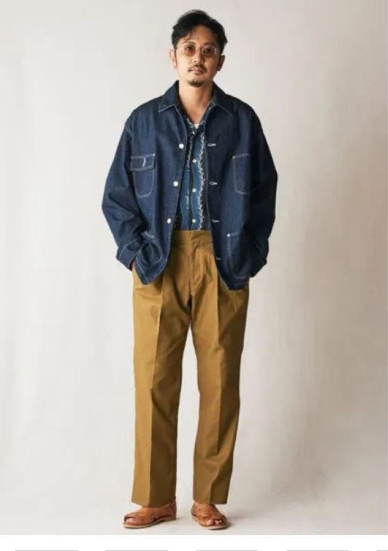 【 CALEE 】9.5OZ DENIM COVERALL