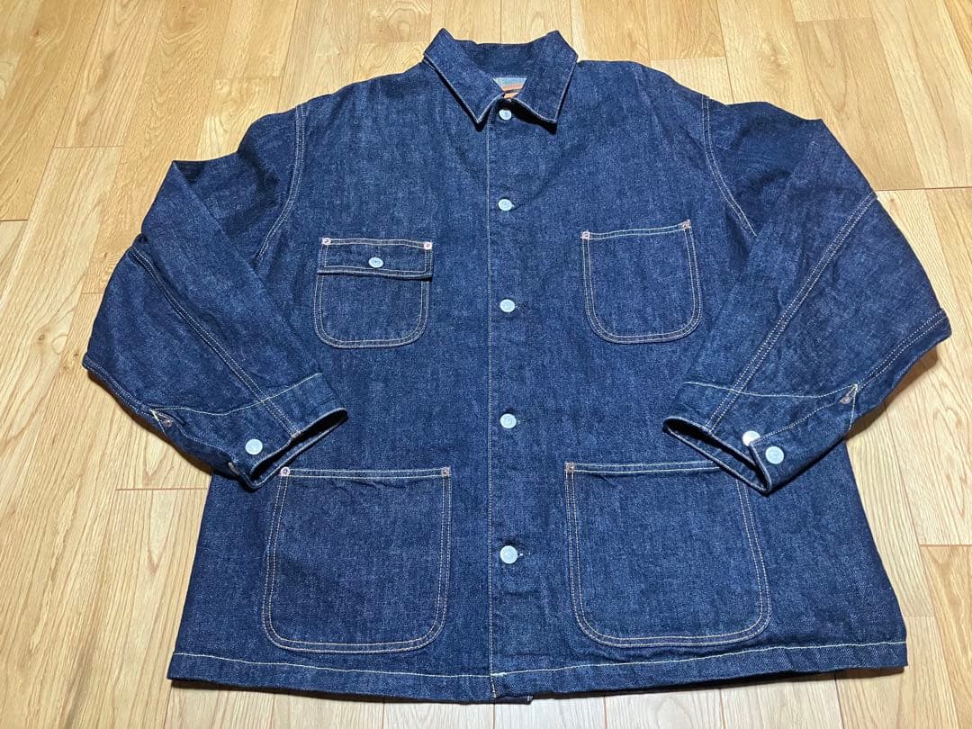 【 CALEE 】9.5OZ DENIM COVERALL