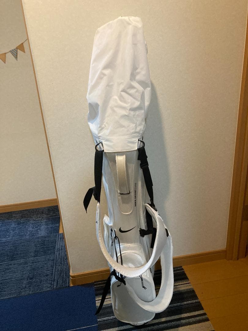 【廃盤品】ナイキ キャディバッグ ゴルフバッグ ホワイト スタンド 軽量モデル