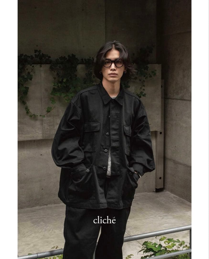 cliche BDU JACKET BLACK 357 改 SET UP