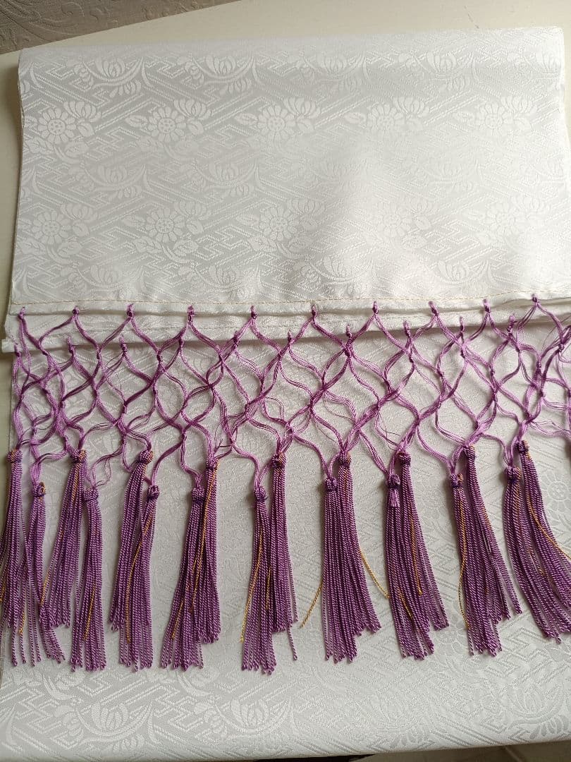 専用です☆上級品☆正絹白地に刺繍の着物と作り帯☆七五三フルセット