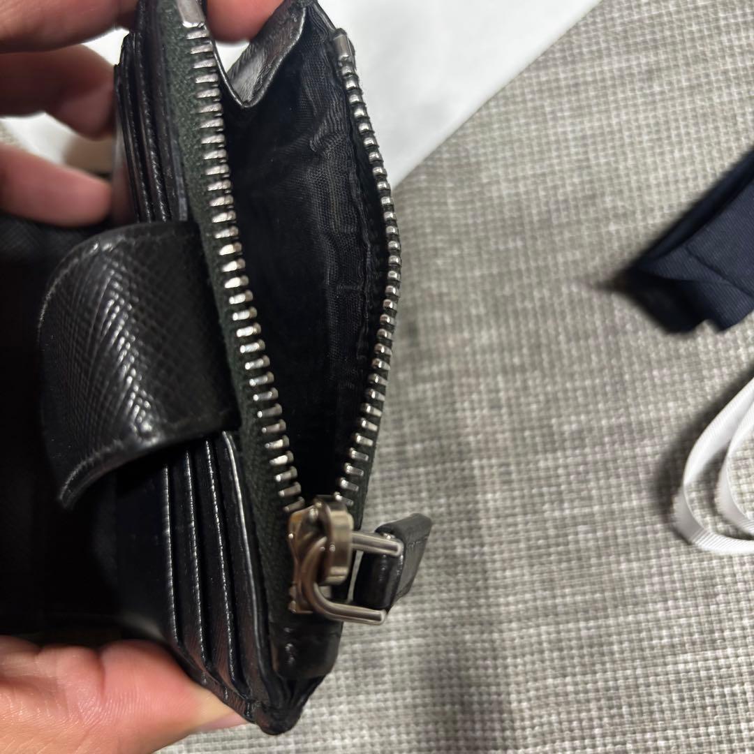 PRADA PALLADIO 二つ折り財布 ブラック