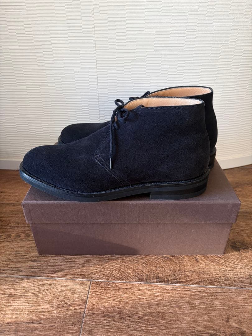 【新品未使用】Church's Ryder3 LW ブラック スエード7.5 F