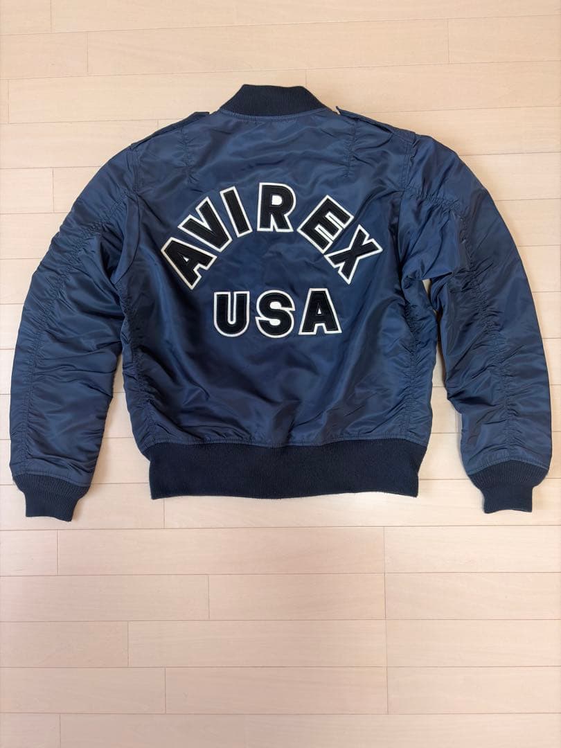 正規品　AVIREX MA-1 フライトジャケット ネイビー