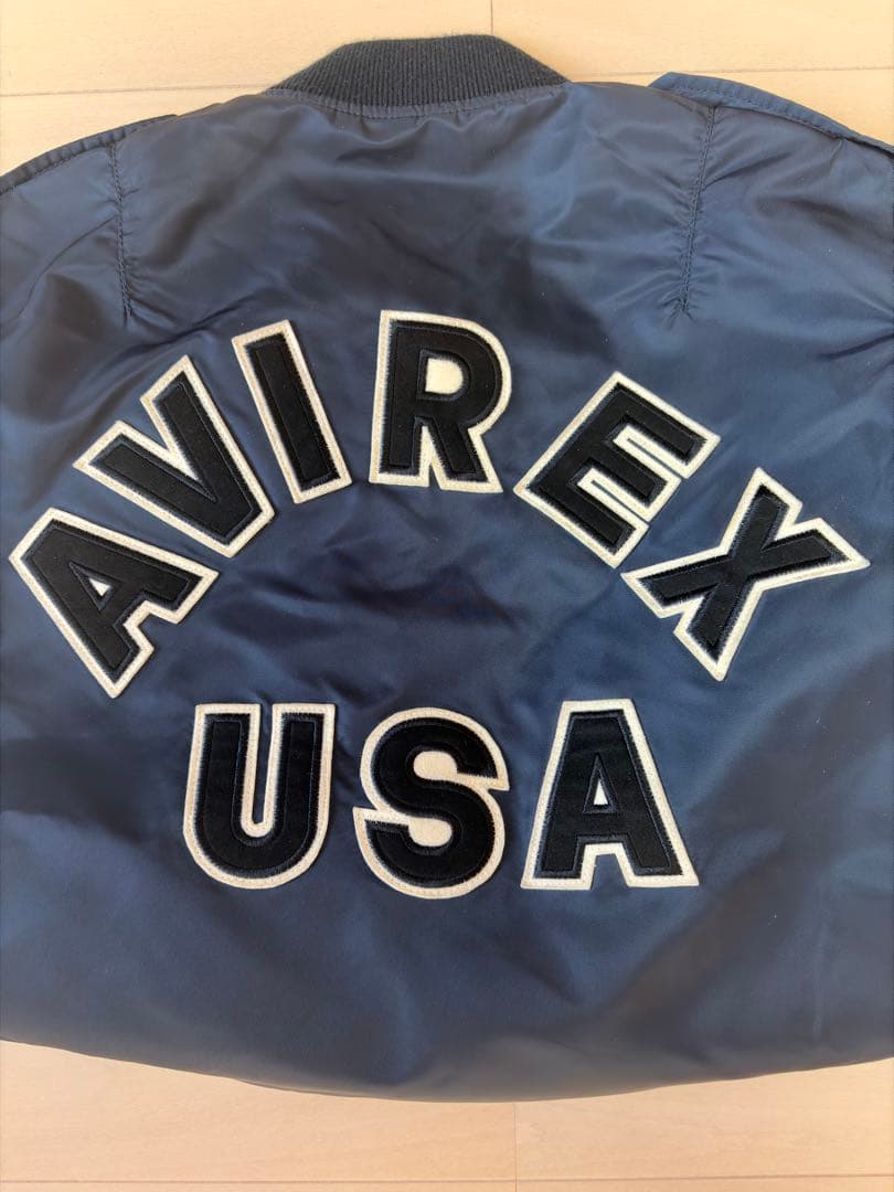 正規品　AVIREX MA-1 フライトジャケット ネイビー