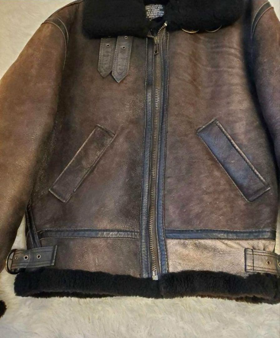 t*o様 U.S.SHEEPSKINB-3フライトジャケット 羊革 ラスト